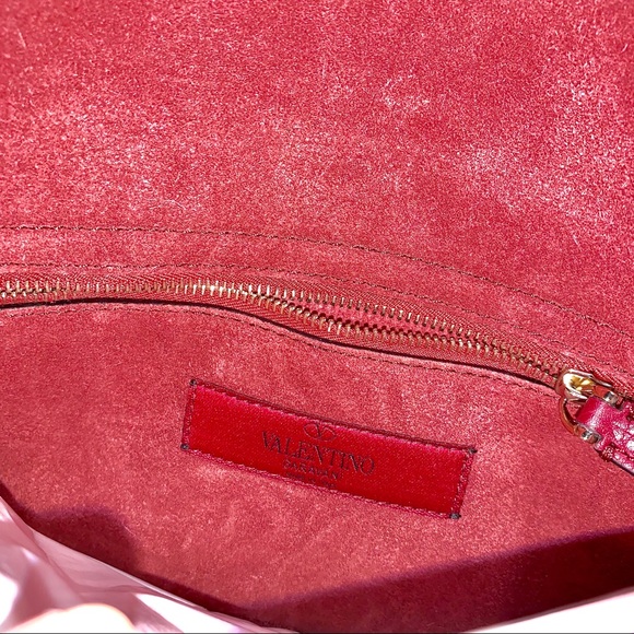 Valentino Rockstud Embroidered Trim Clutch - Picture 8 of 8
